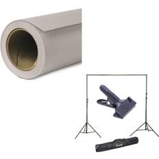 Fondos de Foto Savage Widetone Seamless Background Paper, 107&quot x 150' with Support System Storm Gray