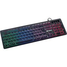 1.5 m Tastaturer Sandberg Stealth Gamer Gaming keyboard (Nordic)