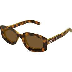 Gucci Damen Sonnenbrillen Gucci Sonnenbrillen Gg1719s col. 002 Donna Geometrica Havana