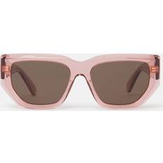 Stella McCartney Logo Cat Eye Sunglasses - Translucent Rose/Gold