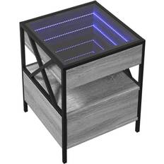 vidaXL with Infinity LED 40 x 40 x 51 cm Bedside Table 40x40cm