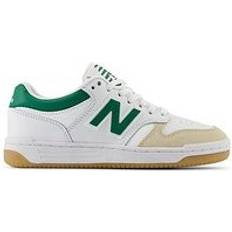 New Balance Older Boys 480 Trainers - White/Green