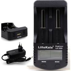 LiitoKala Liitokala lii -500 300 s1 nimh batterilader,3.7v 18650 18350 18500 17500 10440 26650 1.2v aa aaa 5 v utgang lcd-lader
