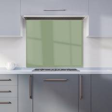 Green Splash Guards Warren Reed Sage Green Kitchen Splashback W700mm x H750mm Splash Guard