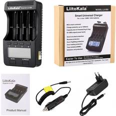 LiitoKala LiitoKala lii-500 LCD 3.7V/1.2V AA/AAA 18650/26650/16340/14500/10440/18500 Battery Charger with screen 12V2A adapter lii500 5V1A lii-500 and car