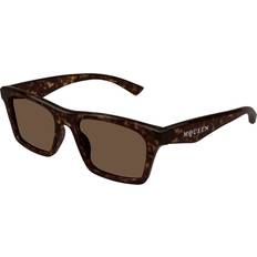Alexander McQueen Men Sunglasses Alexander McQueen AM0472S Sunglasses - Tortoise