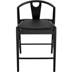 Corrigan Studio Rance Vegan Black Bar Stool 35"
