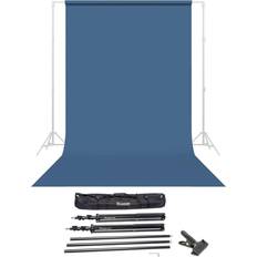 Fondos de Foto Savage Widetone Seamless Background Paper, 86&quot x 36' with Support System Blue Jean