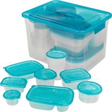 URBN Living 100 Pcs Reusable Plastic Storage Boxes Food Container