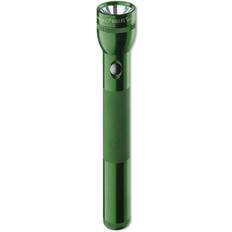 Maglite 3-Cell D Flashlight with 2 White Star Lamps, 45 Lumens, Dark Green