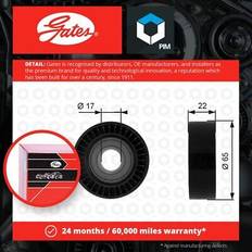 Gates Deflection Guide Pulley T36257