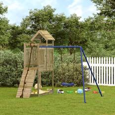 Jungle Gyms - Playhouse Tower Playground vidaXL Outdoor Playset Impregnated Wood Pine Set