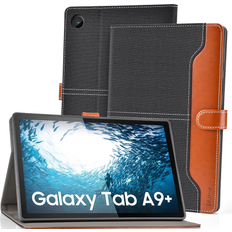 Case for Samsung Galaxy Tab A9 Plus 2023 11 Inch, Soft TPU Protective A9+ with Auto Wake/Sleep, Multi-Angle PU Leather Case with Pocket for Samsung Tablet