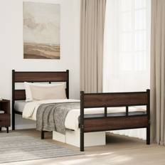 Senge & Madrasser vidaXL Med Sengegavl 80x200 cm Brunt Eg Sengeramme