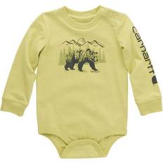 Boys - Green Bodysuits Carhartt Bear Long Sleeve Bodysuit - Linden Green