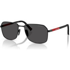 Prada Metall Solglasögon Prada Linea Rossa PS A51S 1BO06F Solglasögon Metall - Svart Grå