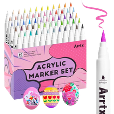 Arrtx Acrylic Brush Markers Set 60-pack