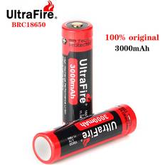 100% Ultrafire Originele Batterij 3.7V 3000Mah Real Capaciteit Li-Ion Oplaadbare 18650 Batterij Voor Zaklamp Speelgoed (Met pcb) 3stk accu