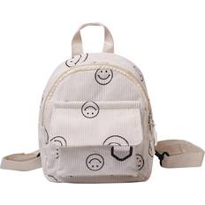 Beige School Bags Gardsell Small Backpack Purse Cute Mini Corduroy Bookbag Toddler Backpack School Bags for Women Girls Boys Teens Kids (beige)