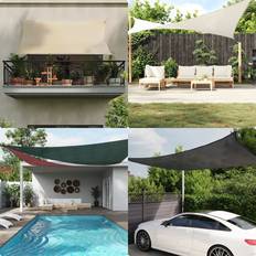 vidaXL Sunshade Sail 3 x 5 m Rectangular Sand