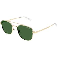 Solbriller Montblanc Asian Fit 002 Solbriller Mænd Guld - Gold