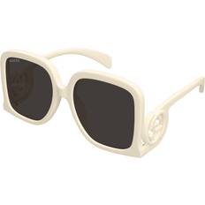 Gucci Femme Lunettes de soleil Gucci GG1326S 009 Solbriller Kvinder - Hvid/Ivory White