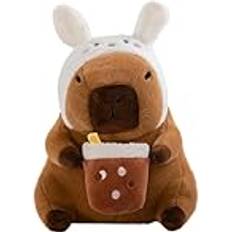 LearnLyrics Simulering Capybara plyschdjur, Capybara gosedjur vilda djur mjuka leksaker supermjuk fylld leksak plysch realistisk gosig leksak, simulering capybar mjuk leksak för barn