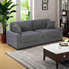 Ebern Designs Sofa Set Sofas Ebern Designs Modern Corduroy Square Arm 85.8 H x 85.8 W x 37.0 D Sofa