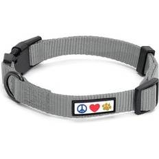 Pets Pawtitas Solid Color Puppy Dog Collar Small - Gray