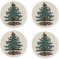 Place Mats Spode Christmas Tree Polyester Placemat 15" x 15" - Place Mat White, Beige