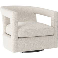 Bernhardt Alana Gray Fabric Swivel Accent Chair Armchair