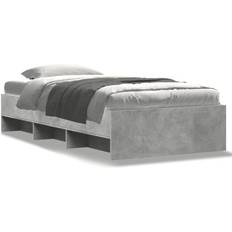 Senge & Madrasser vidaXL Concrete Grey Bed Frame 75 x 190 cm