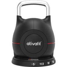 Weights ativafit 7 in 1 Adjustable Kettlebell 5-44lbs Adjustable Kettlebell with Solid Aluminum Handle Quick Adjustment Weights With Safety Locking Systerm Space Saving Strength Training For Women and Men Full Body Home Gym Workout