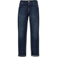 Lana - Uomo Jeans Brunello Cucinelli Cucinelli-Logo Embroidery Jeans - Blue