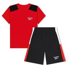 Reebok Lgo T/Sht St Baby Top and Shorts Set - Red