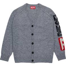 Boys Cardigans Children's Clothing Logo-Embroidered Cardigan - Grey