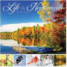 Office Supplies Willow Creek Press 2025 Willow Creek Life in the Northwoods Wall Calendar 12" x 12"