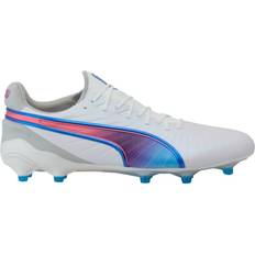 Puma 40 Botas de fútbol Puma King Ultimate FG/AG - White/Bluemazing/Flat Light Gray/Sunset Glow