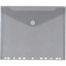 Office Supplies Jam Paper 9 1/2 x 11 Plastic Letter Booklet 9 1/2 x 11 in - Gray