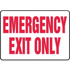 Office Supplies Accuform MEXT918VS Exit Safety Sign 14"W x 10"H - Red