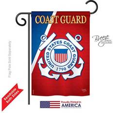 Multicoloured Flags Breeze Decor 58056 Military Coast Guard Garden Flag 13 x 18.5 in