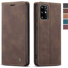 Samsung Galaxy S20+ Wallet Cases CaseMe Samsung Galaxy S20 Plus Case,Samsung Galaxy S20 Plus Wallet Case, Magnetic Stand Flip Protective Cover Leather Case with ID & Credit Card Slots Holder Case for Samsung Galaxy S20 Plus (Coffee)