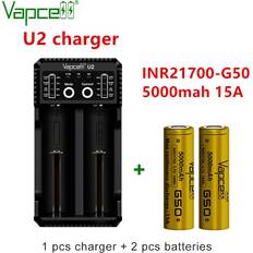 Vapcell opprinnelig vapcell 21700 5000 mah 15a g50 batteri oppladbare 3.7v inr 21700 li ion batterier celle til lommelykt