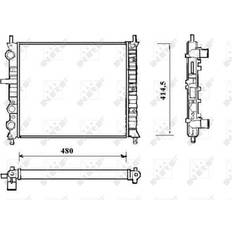 Tubi del liquido di raffreddamento NRF Radiator Engine Cooling 58191