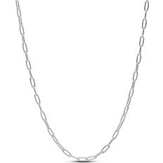 Pandora Collane Pandora Silver Elongated Link Chain Necklace