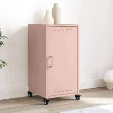 Pink Cabinets vidaXL Pink Cold-rolled Steel 36 x 39 x 72 cm Sideboard