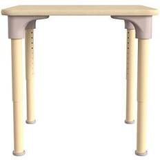 Furniture Flash Furniture Hercules Square 24 x 24 Height Adjustable Beech Small Table