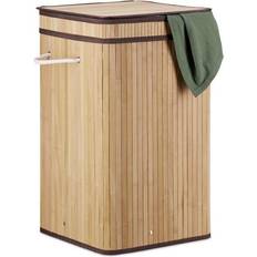 Bathroom Accessories B2X Foldable Laundry Basket Bamboo