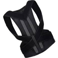 Maxpower (xxL, Black) Adjustable Adult Corset Back Posture Corrector Therapy Shoulder Lumbar
