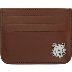 Maison Kitsuné Fox Head Card Holder - P298 Dark Brown